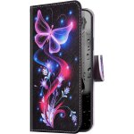 Coque pour samsung galaxy a41, etui galaxy a41 peint colore motif housse en cuir pu coque a rabat pochette ...