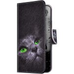 Coque pour samsung galaxy a41, etui galaxy a41 peint colore motif housse en cuir pu coque a rabat pochette ...