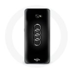 Coque pour samsung galaxy a5 2017 audi logo cache moyeu fond noir
