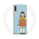 Coque pour samsung galaxy a50 squid game la poup�e g�ante de jeu