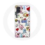 Coque pour samsung galaxy a51 5g bts bangtan sonyeondan bt21 van tata chimmy cooky rj koya mang et shooky ...