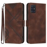 Coque pour samsung galaxy a51 5g, etui en cuir pu portefeuille magn�tique coque pour samsung galaxy a51 ...