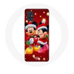 Coque pour samsung galaxy a51 5g mickey mouse et minnie mouse le jour de no�l