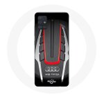 Coque samsung galaxy a51 audi s8 logo rouge