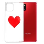 Coque pour samsung galaxy a51 - coeur rouge