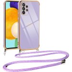 Coque pour samsung galaxy a52s 5g / a52 4g / 5g avec cordon de collier, galvanis etui housse avec motif ...