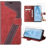 Coque pour samsung galaxy a52s 5g et a52 5g / 4g, protection effet cuir � motif avec porte - cartes et ...