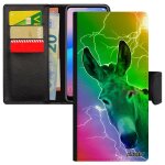 Coque pour samsung galaxy a52 ane multicolore animaux animal bourrique etui smartphone eclair design ...