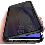 Coque pour samsung galaxy a54 5g, etui magntique anti espion double face verre tremp anti spy etui ...
