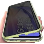 Coque pour samsung galaxy a54 5g, etui magntique anti espion double face verre tremp anti spy etui ...