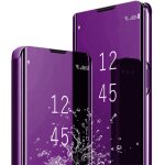 Coque pour samsung galaxy a54 5g housse, bookstyle miroir coque 360 etui case cover en cuir antichoctecteur ...