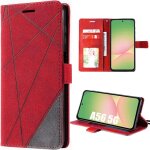 Coque pour samsung galaxy a56 5g, anti - rayures antichoc protection synth�cuir rouge - e. f. connection ...
