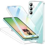 Coque pour samsung galaxy a56 5g - coque int�grale protection 360 antichoc transparent tpu + pc - e. ...