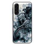 Coque pour samsung galaxy a56 vikings ragnar lothbrok bouclier corbeau maniacase