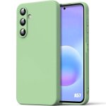 Coque pour samsung galaxy a57 5g, protection silicone liquide ultra slim souple mat vert - e. f. connection ...