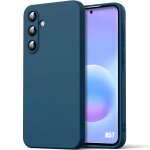 Coque pour samsung galaxy a57 5g, protection silicone souple anti - rayures antichoc - bleu marine - ...