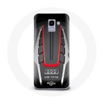 Coque pour samsung galaxy a6 2018 audi s8 logo rouge