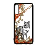 Coque pour samsung galaxy a70 en silicone renard 4g art ethnique sm - a7050 peinture dessin roux bumper ...