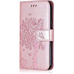 Coque pour samsung galaxy a70e, etui en cuir pu portefeuille, antichoc flip case housse retro emboss ...