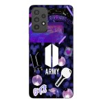 Coque pour samsung galaxy a73 bts army logo bangtan subs maniacase