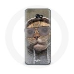 Coque pour samsung galaxy a8 2016 chat avec une capuche photo drole animaux