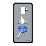 Coque samsung galaxy a8 2018 silicone fumeuse bouche mobile abstrait case de
