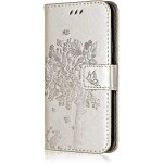Coque pour samsung galaxy core prime, etui en cuir pu portefeuille, antichoc flip case housse retro emboss ...