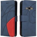 Coque pour samsung galaxy j1 2016 / j120, etui en cuir pu portefeuille housse fermeture magnetique und ...