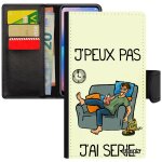 Coque samsung galaxy j3 2015 rabat portefeuille j'peux pas j'ai s�rie television magnetique jpeux humour ...