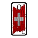 Coque pour samsung galaxy j3 2017 silicone drapeau suisse de protection portable