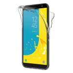 Coque pour samsung galaxy j6 2018 j600 - housse etui 360 integrale silicone transparent 2 parties avant ... Coque pour samsung galaxy j6 2018 j600 - housse etui 360 integrale silicone transparent 2 parties avant ...
