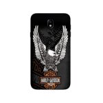 Coque samsung galaxy j7 2018 harley - davidson - mini - poster - logo - aigle
