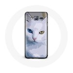 Coque pour samsung galaxy j7 turc de van chat oeil bleu et oeil jaune