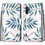 Coque pour samsung galaxy note 10 plus, etui en cuir pu portefeuille housse coque avec 360 degres silicone ...