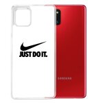 Coque pour samsung galaxy note 10 lite - nike just do it blanc
