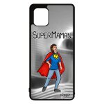 Coque samsung galaxy note 10 lite en silicone super maman gris texte portable smartphone telephone bebe ...