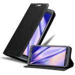 Coque pour samsung galaxy note 2 en noir nuit housse de protection etui avec fermeture magn�tique, fonction ...