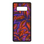 Coque pour samsung galaxy note 8 silicone fleurs floral effet smartphone peinture aluminium sm - n950f ...