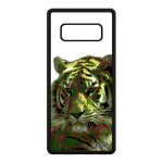 Coque pour samsung galaxy note 8 silicone tigre design telephone animaux vert peinture fauve pop art ...