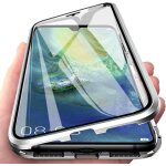 Coque pour samsung galaxy s10 5g - protection 360 avant & arrire, cadre mtallique aimant, dos verre ...