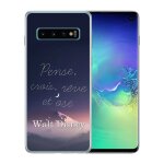 Coque pour samsung galaxy s10 plus disney citation pense crois reve Coque pour samsung galaxy s10 plus disney citation pense crois reve