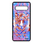 Coque samsung galaxy s10 plus silicone tigre garcon azteque tattoo design mobile