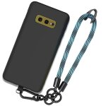Coque pour samsung galaxy s10e, noir protection souple avec dragonne robuste bleue (pas pour s10) - booling ...