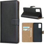Coque samsung galaxy s20 plus, classique flip portefeuille etui en cuir, [3 fentes][fermeture magnetique][fonc ...