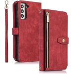 Coque pour samsung galaxy s20 fe 5g, housse etui en cuir avec [9 fente pour carte][sangle de main][sangle ...