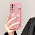 Coque pour samsung galaxy s20 fe 5g, wave frame marguerite etui en silicone liquide, housse de t�l�phone ...