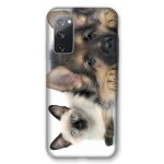 Coque renforc�e pour samsung galaxy s20 fe / s20fe chien vs chat