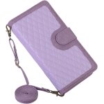 Coque pour samsung galaxy s20 plus - rglable lanyard treillis fermeture eclair cuir etui portefeuille ...