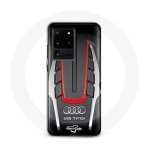 Coque pour samsung galaxy s20 ultra audi s8 logo rouge