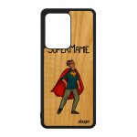 Coque samsung galaxy s20 ultra bois silicone super mamie design comics mamy rouge heros grand mere 4g ...